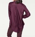 Designer-Seidenbluse bordeaux