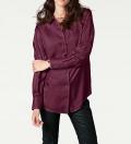 Designer-Seidenbluse bordeaux