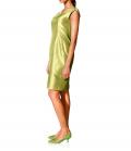 Designer-Seidenkleid pistazie