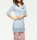 Designer-Shirt 2-in-1 hellblau