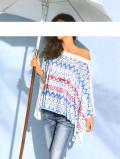 Designer-Shirt ecru-bunt