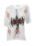 Designer-Shirt ecru-bunt