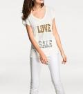 Designer-Shirt ecru-gold