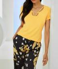 Designer-Shirt gelb