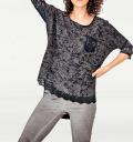 Designer-Shirt grau-blau
