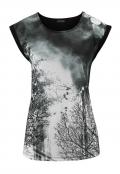 Designer-Shirt grau-schwarz