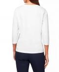 Designer-Shirt mit Druck-Dessin weiß