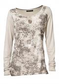 Designer-Shirt mit Pailletten champagner