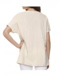 Designer-Shirt mit Pailletten sand
