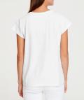 Designer-Shirt mit Perlenstickerei ecru