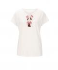 Designer-Shirt mit Schnürung ecru