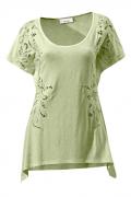 Designer-Shirt mit Spitze kiwi