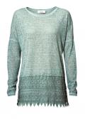 Designer-Shirt mit Spitze mint