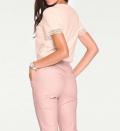Designer-Shirt mit Spitze rosa