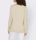 Designer-Shirt mit Spitze sand