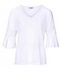 Designer-Shirt mit Spitze weiß