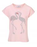 Designer-Shirt mit Stickerei rosé