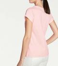 Designer-Shirt mit Stickerei rosé
