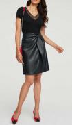 Designer-Shirt mit Stickerei schwarz