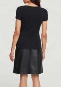 Designer-Shirt mit Stickerei schwarz