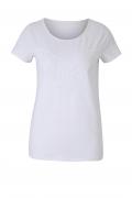 Designer-Shirt mit Stickerei weiß