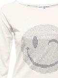 Designer-Shirt mit Strass ecru