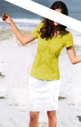 Designer-Shirt mit Strass gelb