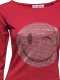 Designer-Shirt mit Strass rot