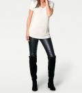Designer-Shirt mit Strasssteinen offwhite