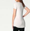 Designer-Shirt mit Strasssteinen offwhite