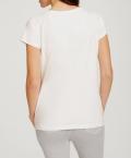 Designer-Shirt mitTropical-Print  ecru