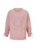 Designer-Shirt mitgeprägtem Löwenkopf mauve