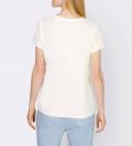 Designer-Shirt mitmit Motivdruck ecru