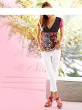 Designer-Shirt schwarz-bunt