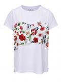 Designer-Shirt weiß-bunt