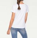 Designer-Shirt weiß mit Strass