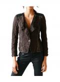 Designer-Shirtjacke braun