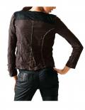 Designer-Shirtjacke braun