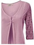 Designer-Shirtjacke mit Spitze beere