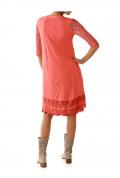 Designer-Shirtjacke mit Spitze koralle