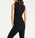 Designer-Shirttop mit Strass schwarz