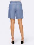 Designer-Shorts mit Gürtel blue-bleached