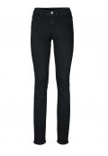 Designer-Slim-Jeans mit Nieten schwarz