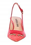 Designer-Slingpumps koralle