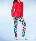 Designer-Sommer-Daunenjacke koralle