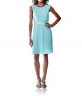 Designer-Spitzen-Plisseekleid aqua