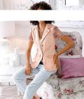 Designer-Spitzenblazer rosé