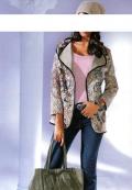 Designer-Spitzenblazer sand-bunt