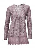 Designer-Spitzenjacke mauve