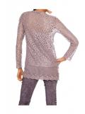 Designer-Spitzenjacke mauve